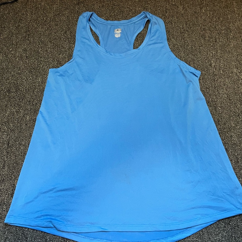 Blue Work out tank top-Size XL-Snug fit-Athletic works